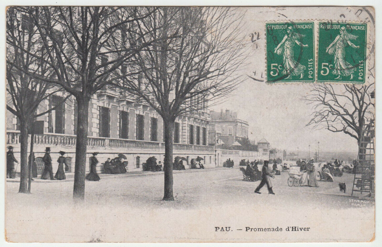 CARTE POSTALE PAU PROMENADE D HIVER 402105950159