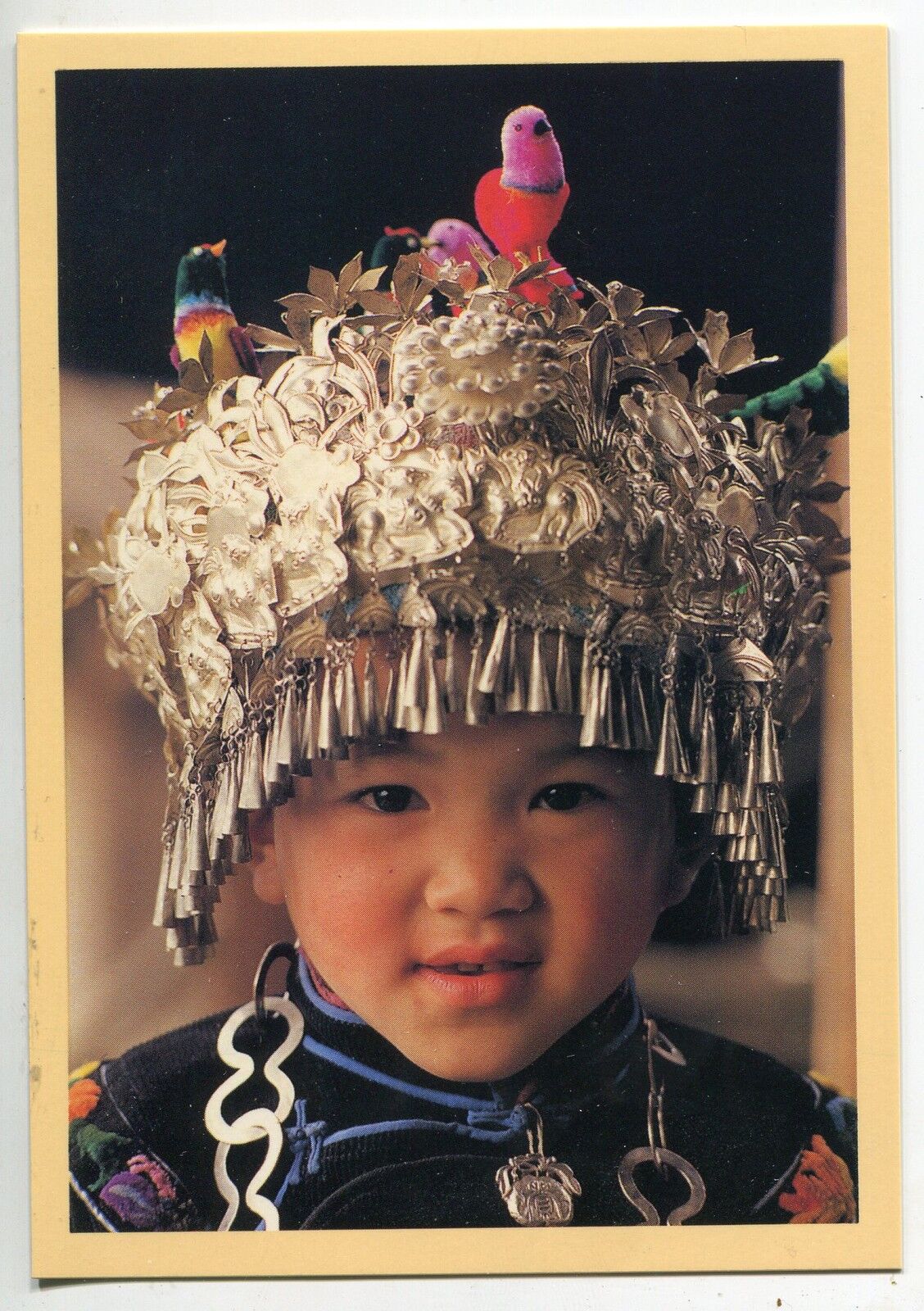 CARTE POSTALE PHOTO CHINE PARURES DE PRINCESSES FETES MIAO REGION DE KAILI 400801748299