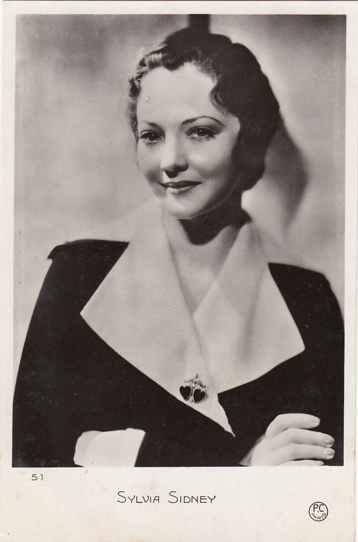 CARTE POSTALE PHOTO PERSONNALITE SYLVIA SIDNEY 121022354779