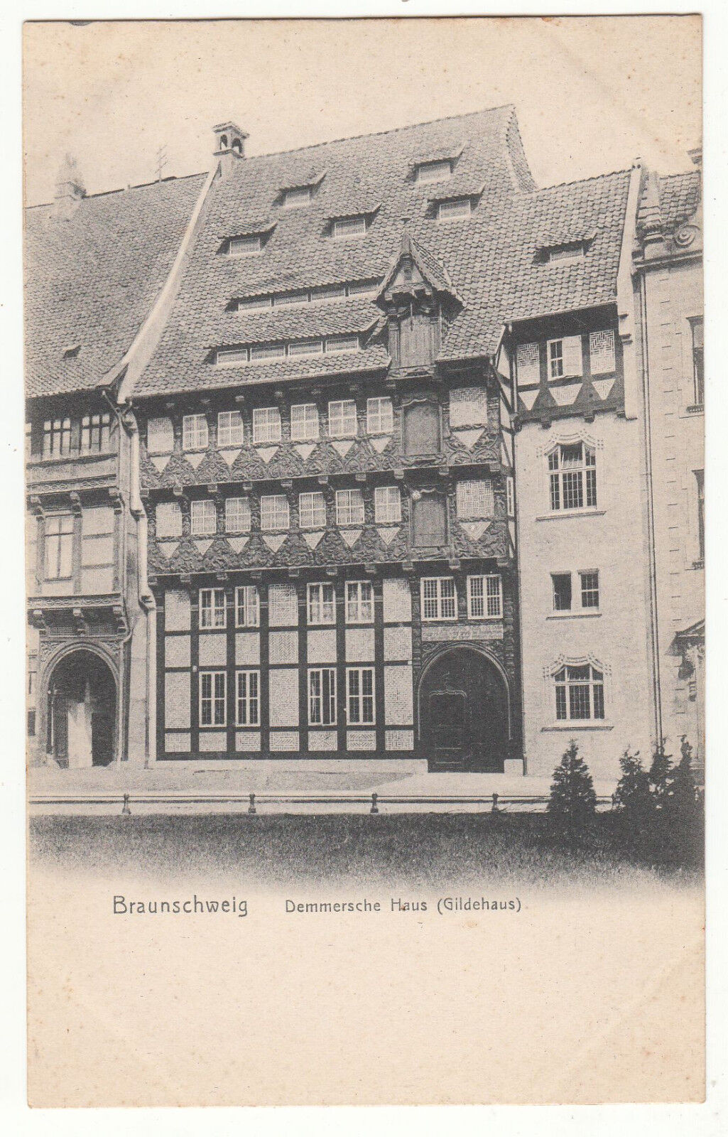 CARTE POSTALE POFTKARTE ALLEMAGNE BRAUNSCHWEIG DEMMERSCHE HAUS GILDEHAUS 123467041939