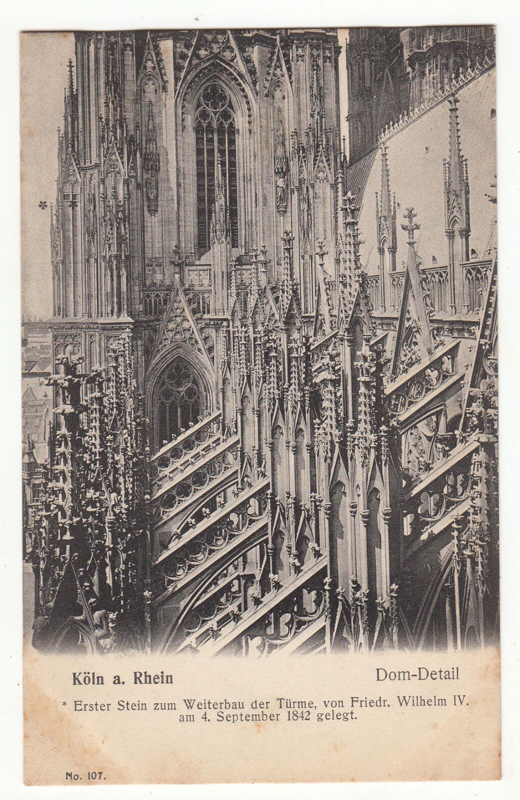 CARTE POSTALE POFTKARTE ALLEMAGNE KOLN A RHEIN DOM DETAIL 401622345229