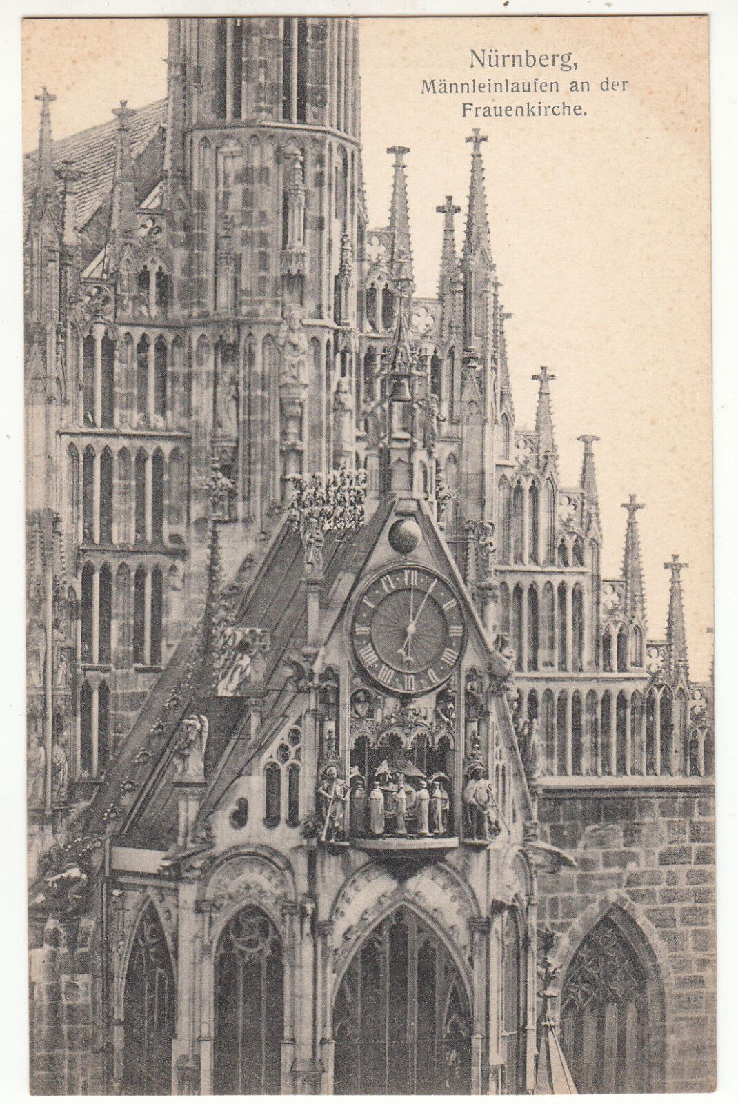 CARTE POSTALE POFTKARTE ALLEMAGNE NURNBERG MANNLEINLAUFEN AN DER FRAUENKIRCHE 401630794469