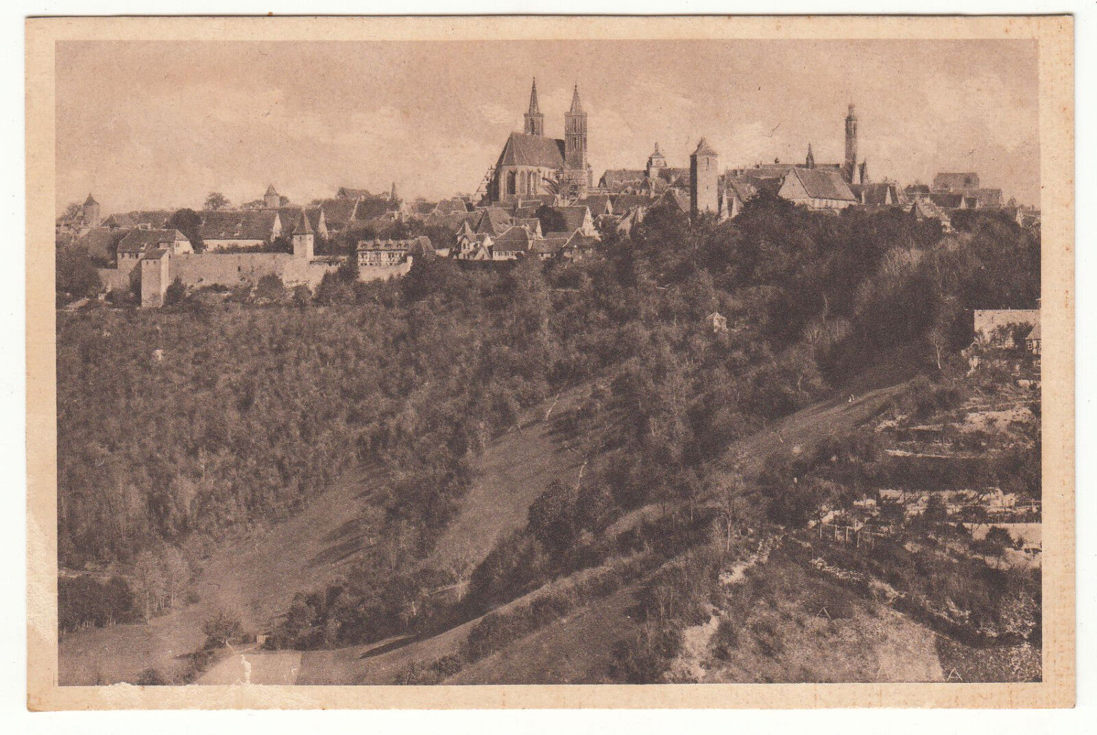 CARTE POSTALE POFTKARTE ALLEMAGNE ROTHENBURG O T GESAMTANSICHT 401622970449