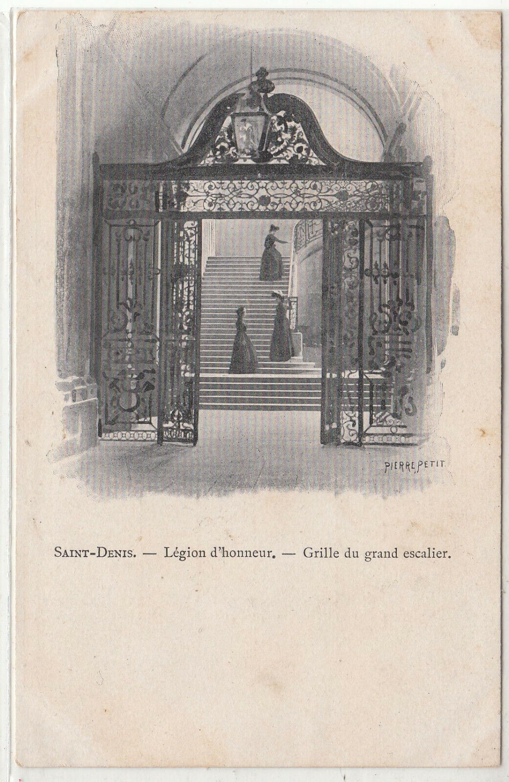 CARTE POSTALE SAINT DENIS MAISON EDUCATION LEGION D HONNEUR GRILLE DE L ESCALIER 123958790919