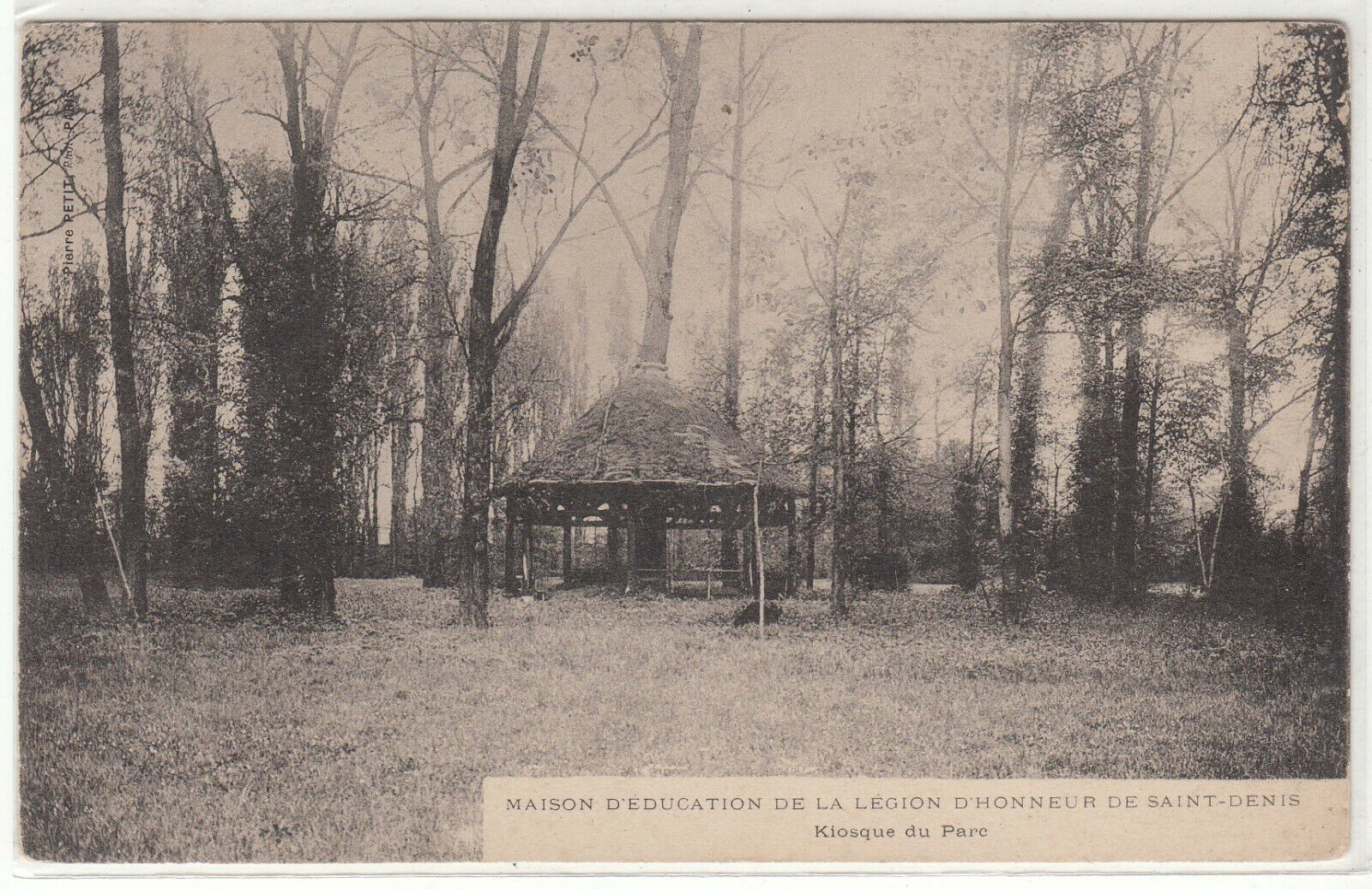 CARTE POSTALE SAINT DENIS MAISON EDUCATION LEGION D HONNEUR KIOSQUE DU PARC 123958778929