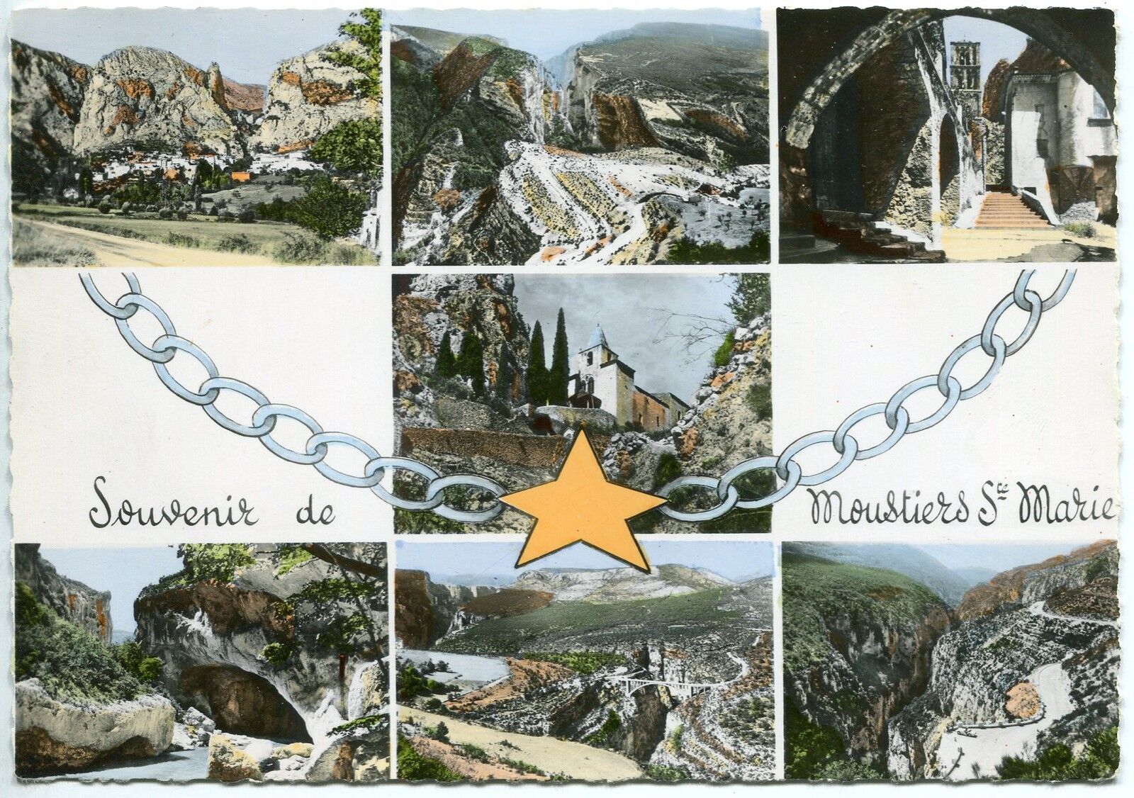 CARTE POSTALE SOUVENIR DE MOUSTIER SAINTE MARIE 121550083469