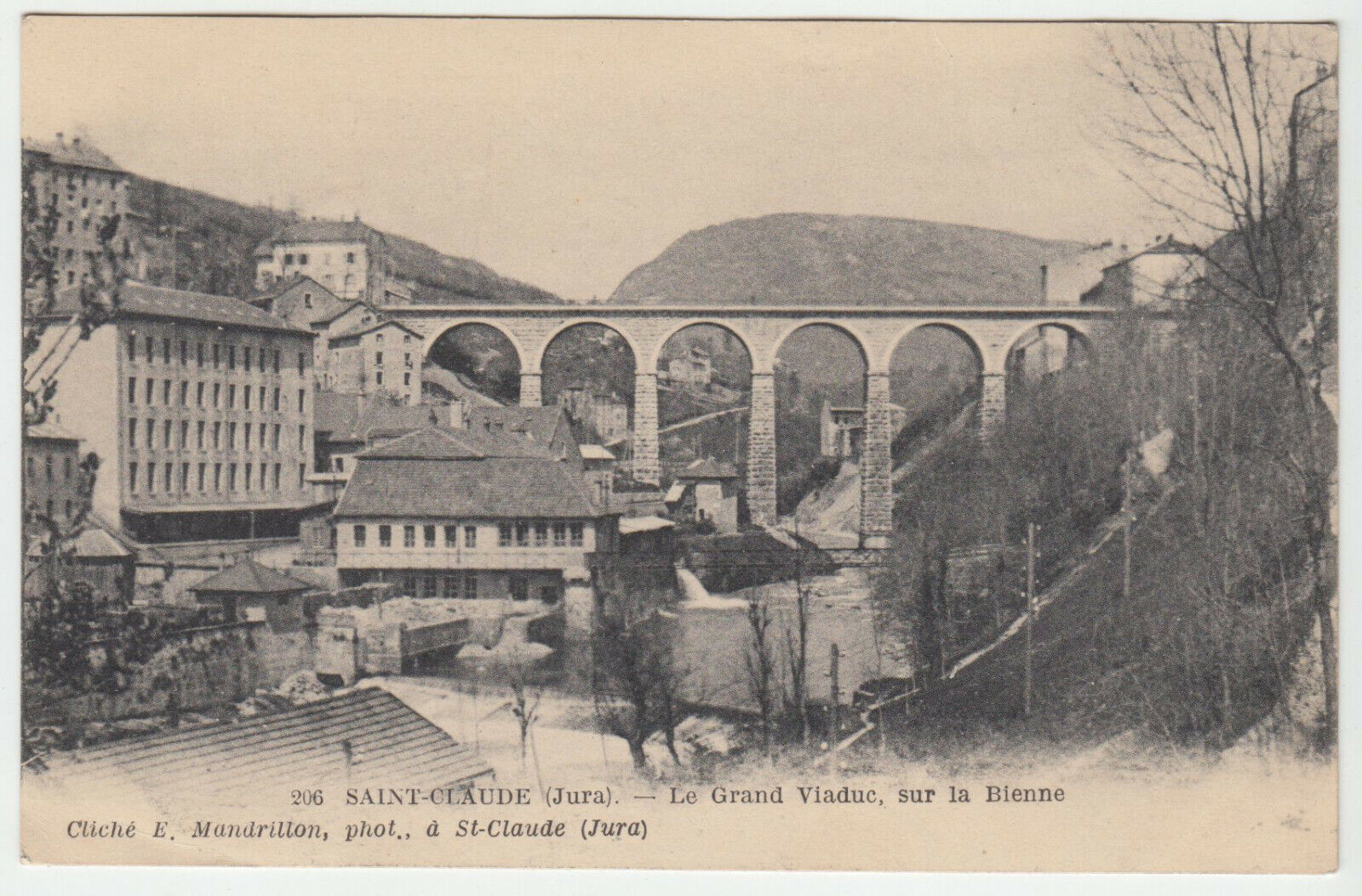 CARTE POSTALE ST CLAUDE LE GRAND VIADUC SUR LA BIENNE 402236594929