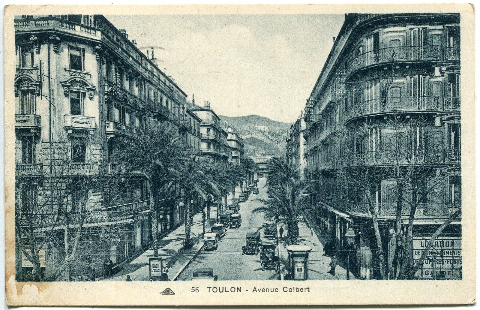 CARTE POSTALE TOULON AVENUE COLBERT 121561413559