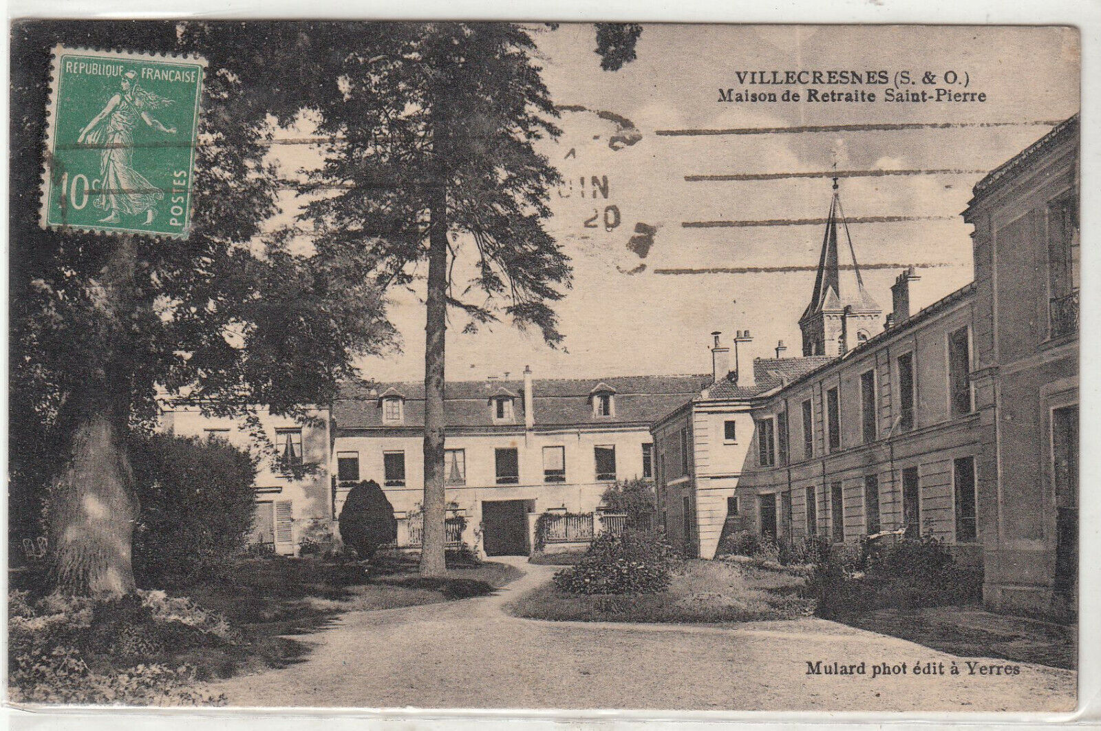 CARTE POSTALE VILLECRESNES MAISON DE RETRAITE SAINT PIERRE 401941368789