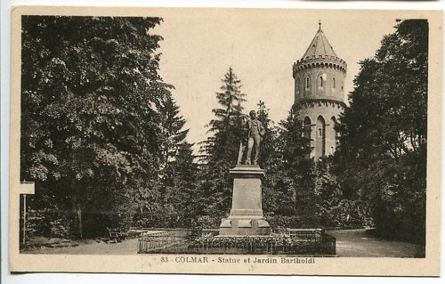 CPA COLMAR STATUE ET JARDIN BARTHOLDI 110614109439