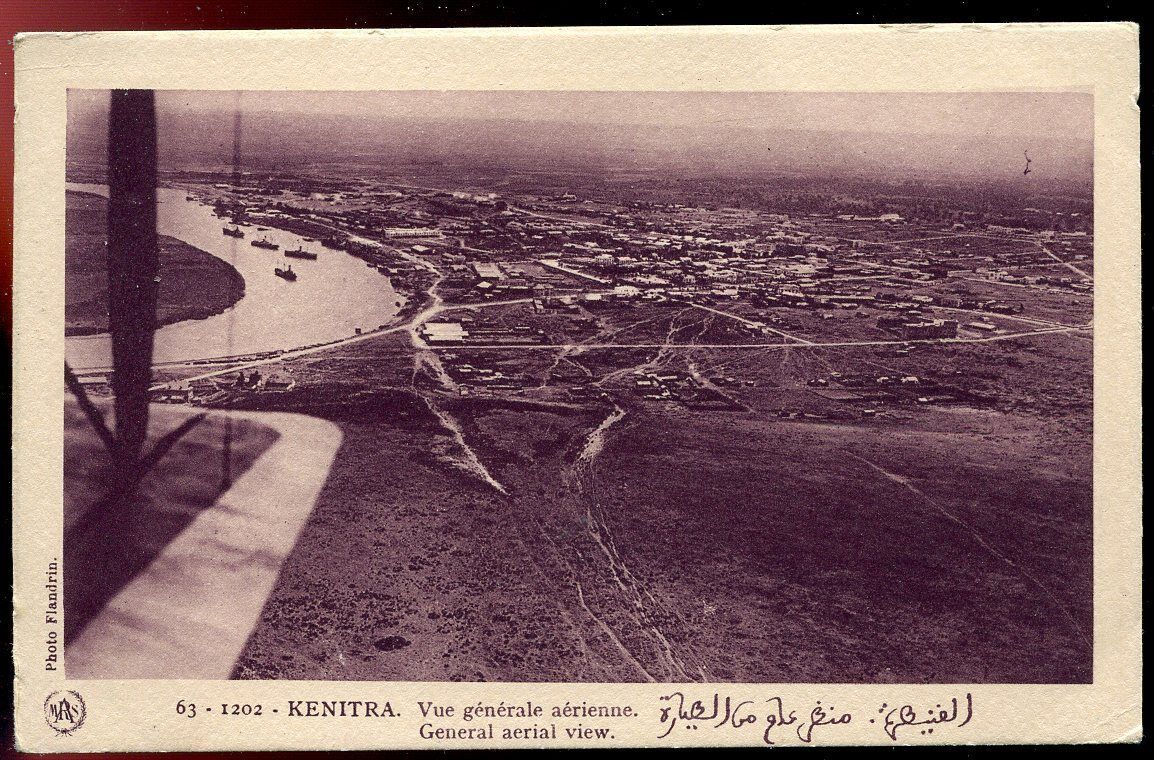 CPA KENITRA VUE GENERALE AERIENNE N 631202 AFRIQUE 120807135829