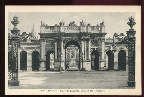 CPA NANCY L ARC DE TRIOMPHE VUE DE LA PLACE CARRIERE 120665081529