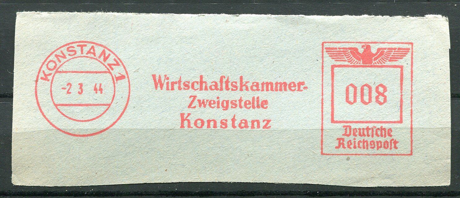 FLAMME DEUTSCHE REICH 1944 KONSTANZ 1 400776862929