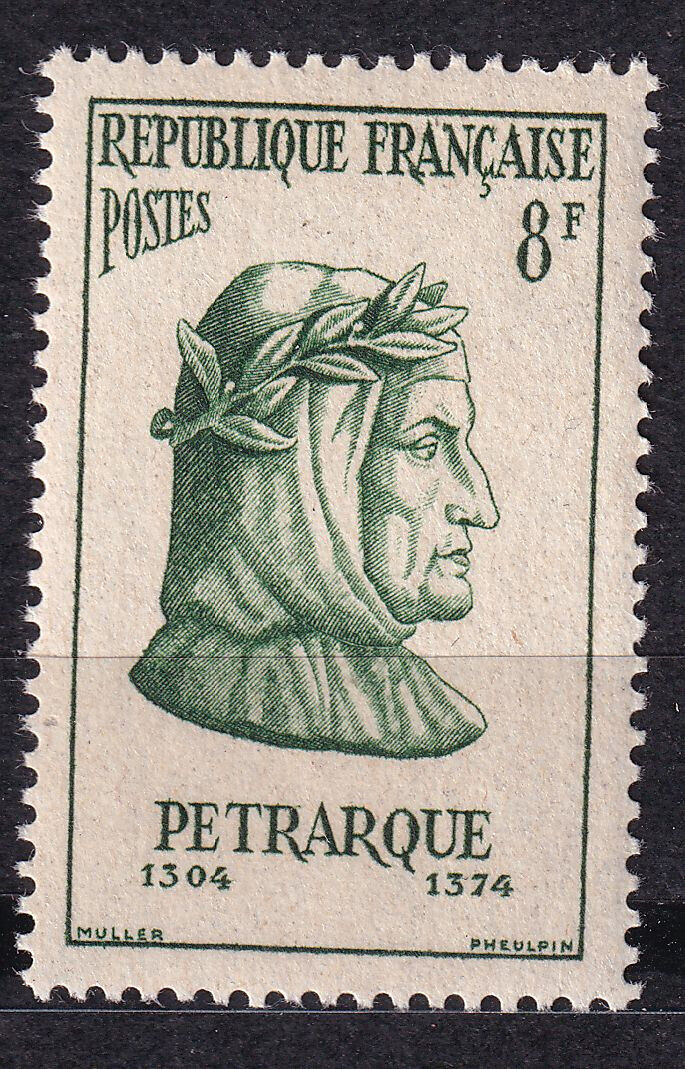 FRANCE TIMBRE NEUF N 1082 PETRARQUE POETE ITALIEN 125795467509