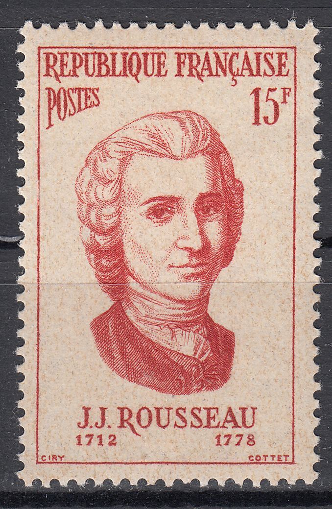 FRANCE TIMBRE NEUF N 1084 J J ROUSSEAU LITTERATEUR SUISSE 400655173599