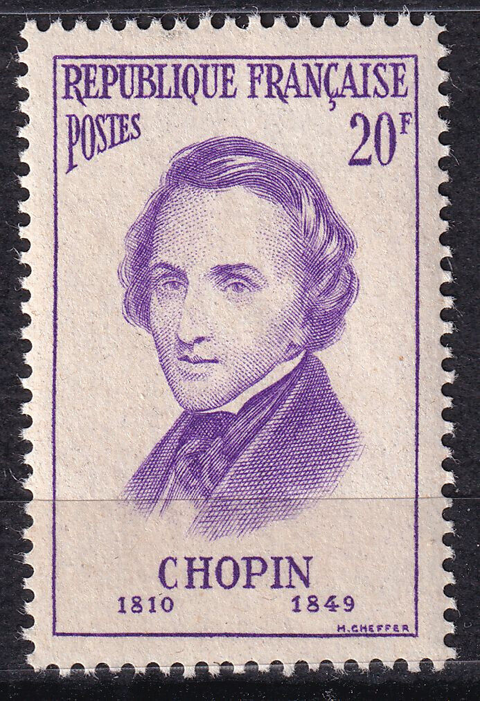 FRANCE TIMBRE NEUF N 1086 FREDERIC CHOPIN MUSICIEN POLONAIS 404182141319