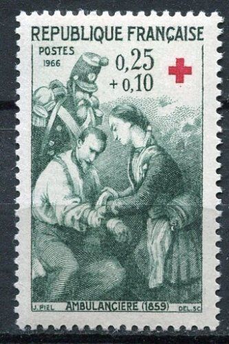 FRANCE TIMBRE NEUF N 1508 CROIX ROUGE AMBULANCIERE 110625532999