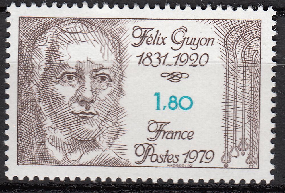 FRANCE TIMBRE NEUF N 2052 FELIX GUYON CHIRURGIEN FRANCAIS 401026360969