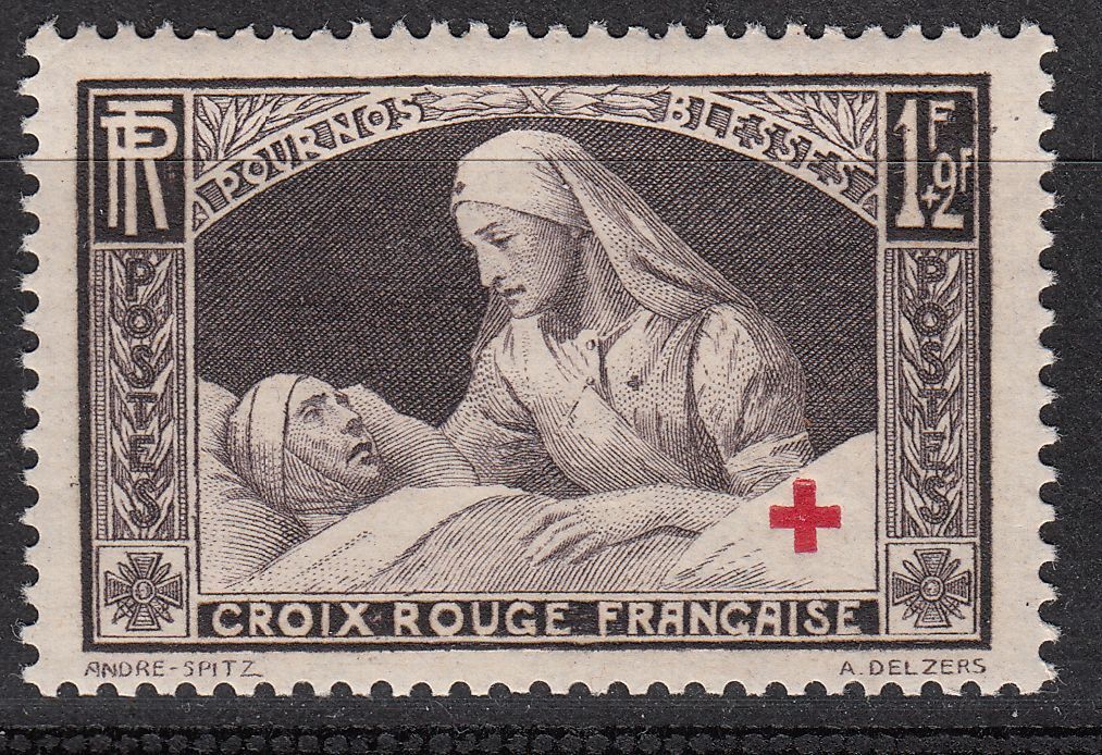 FRANCE TIMBRE NEUF N 460 CROIX ROUGE AU PROFIT DES BLESSES 401265551359