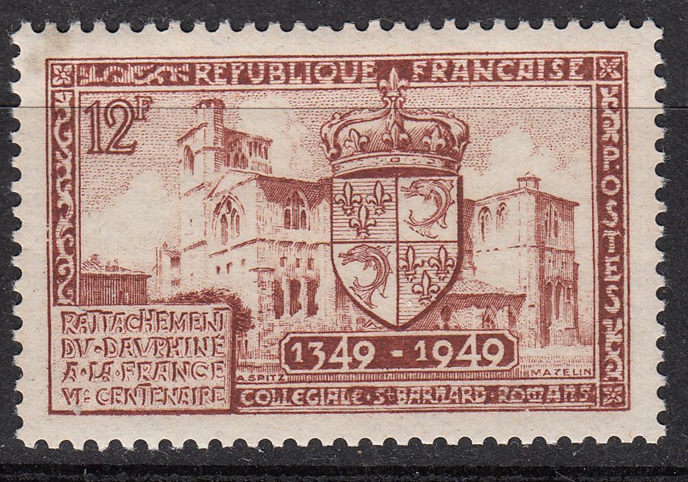 FRANCE TIMBRE NEUF N 839 collegiale st bernard a romans 122364624029