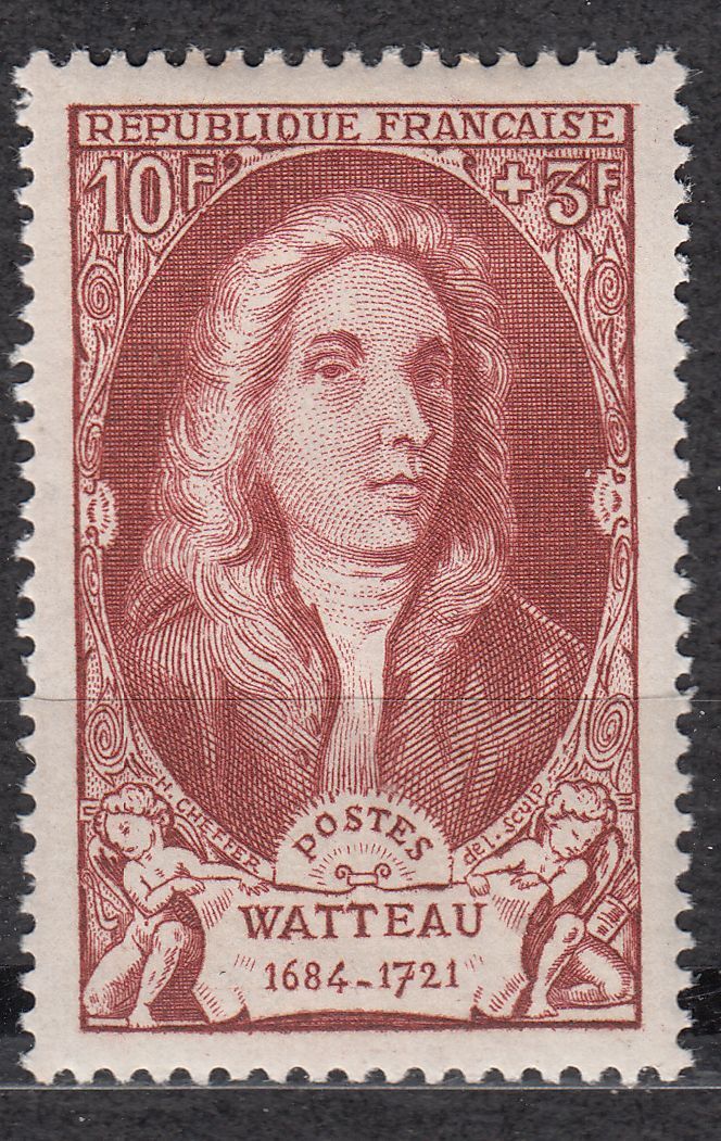 FRANCE TIMBRE NEUF N 855 ANTOINE WATTEAU 400628127659