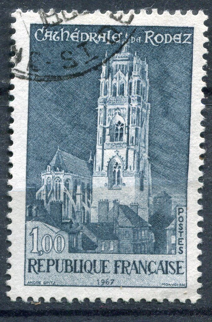 FRANCE TIMBRE OBL N 1504 CATHEDRALE DE RODEZ 120964542119