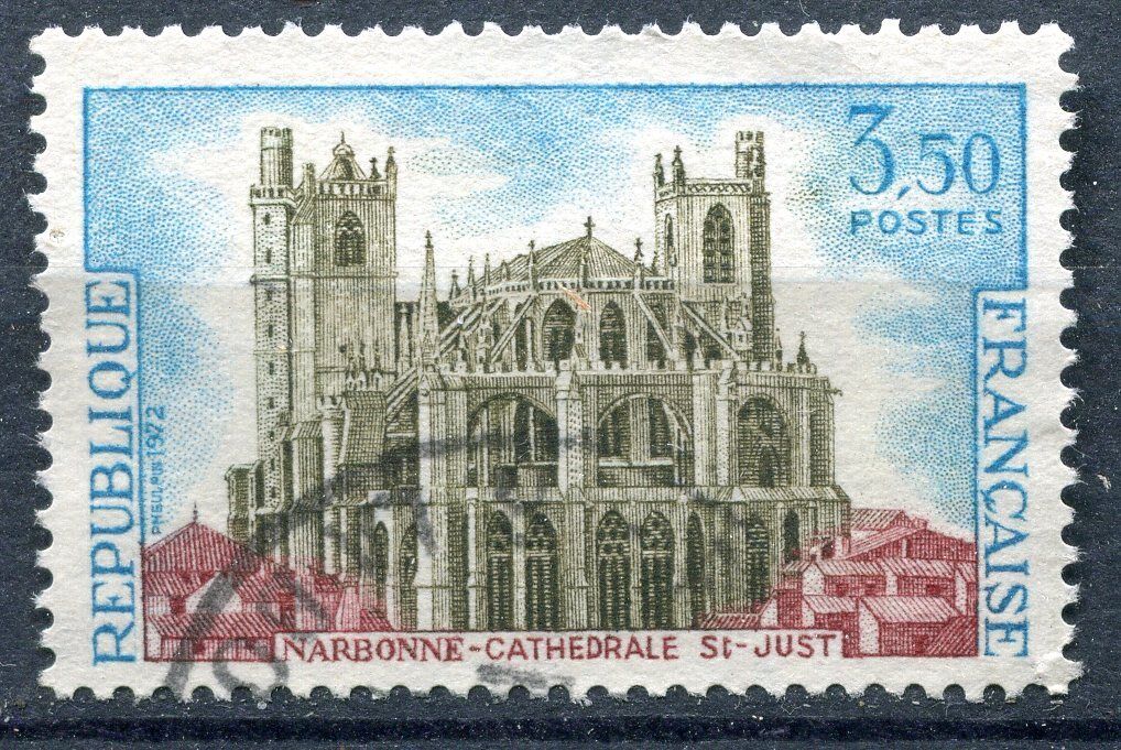 FRANCE TIMBRE OBL N 1713 NARBONNE CATHEDRALE SAINT JUSTE 110935641699