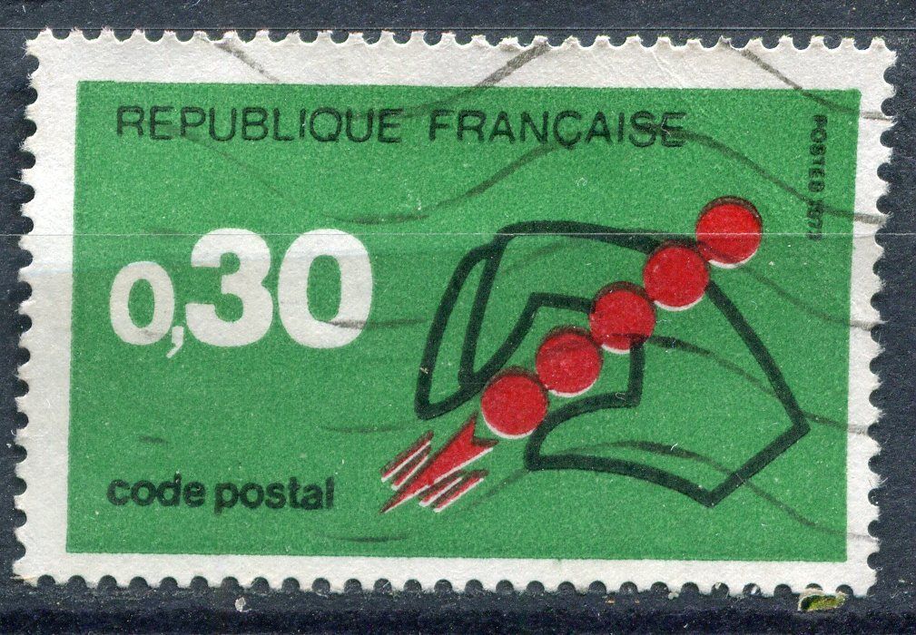 FRANCE TIMBRE OBL N 1719 CODE POSTALE TYPOGRAPHIE 120967480569