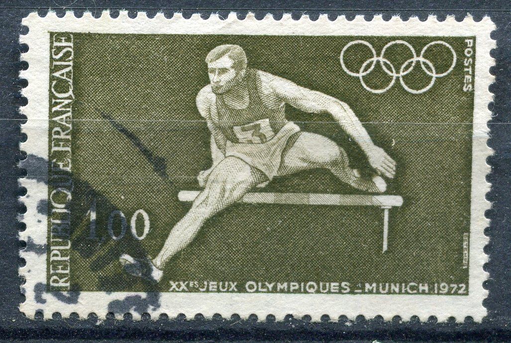 FRANCE TIMBRE OBL N 1722 JEUX OLYMPIQUE DE MUNICH 120970142619