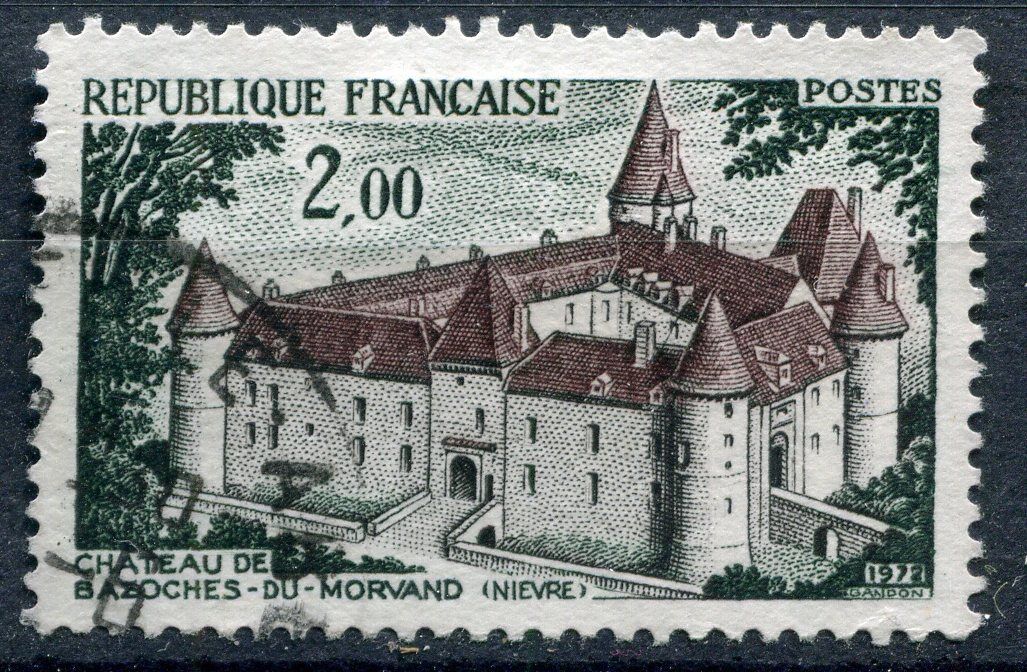 FRANCE TIMBRE OBL N 1726 CHATEAU DE BAZOCHES DU MORVAND 110935176639