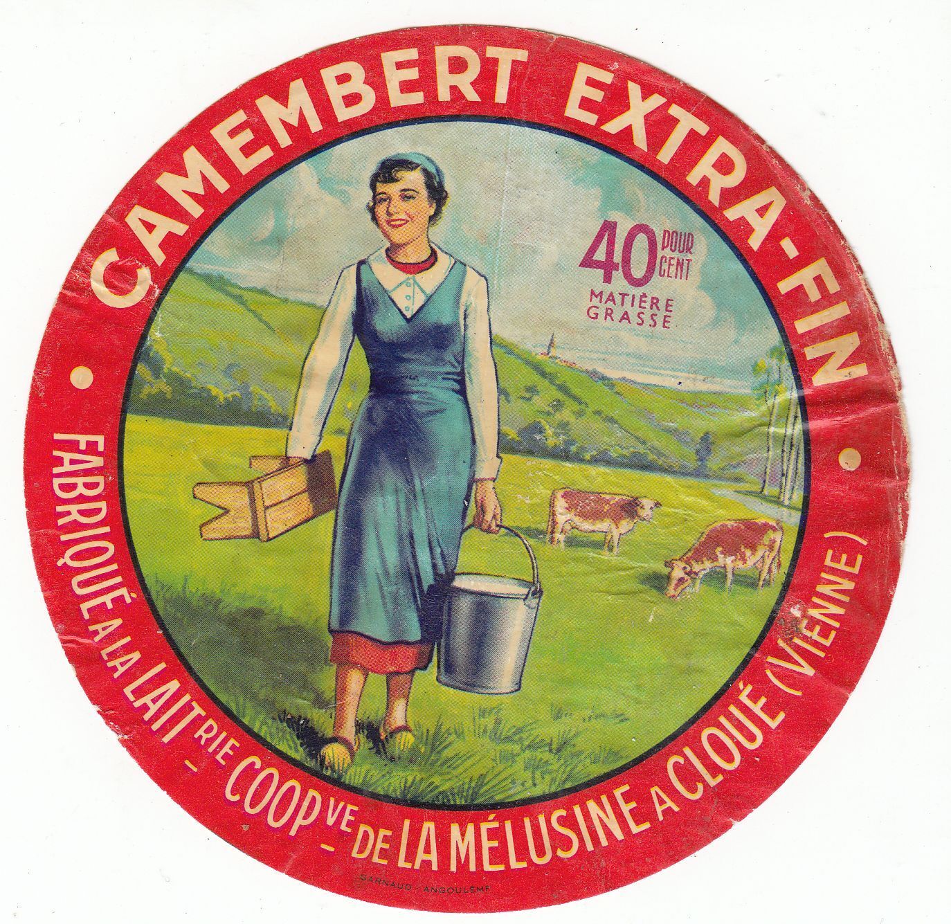 FROMAGE CAMEMBERT EXTRA FIN MELUSINE A CLOUE VIENNE 121663093119