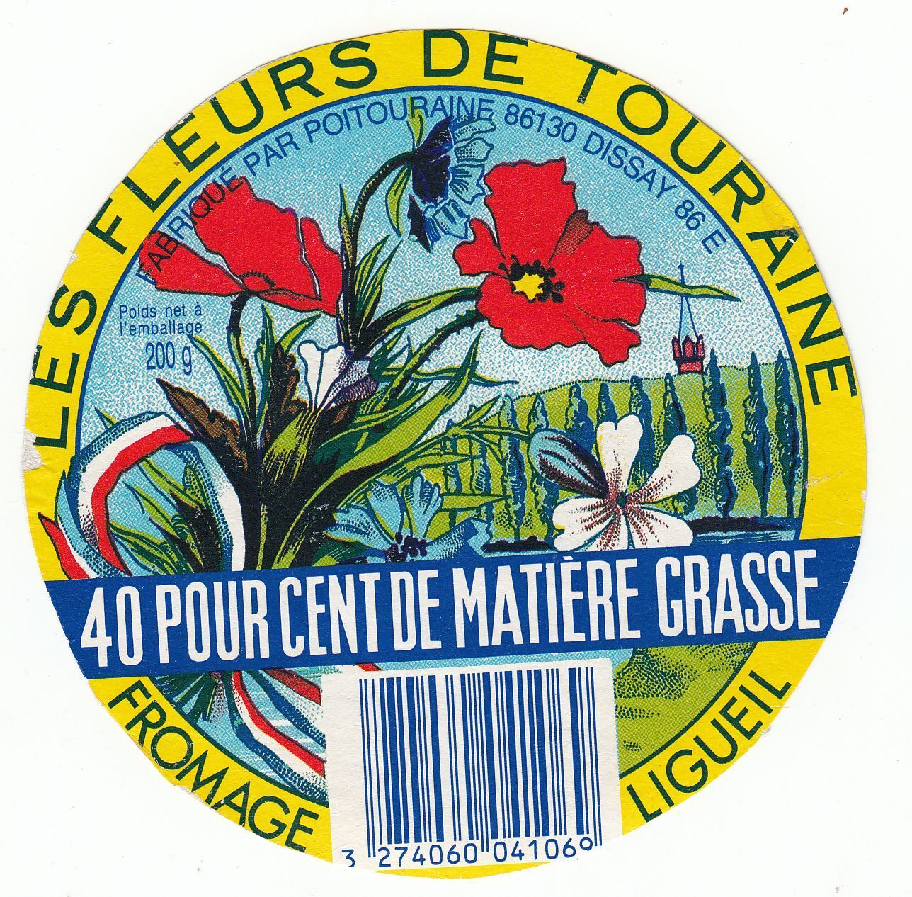 FROMAGE CAMEMBERT LES FLEURS DE TOURAINE LIGUEIL DISSAY 400927941539