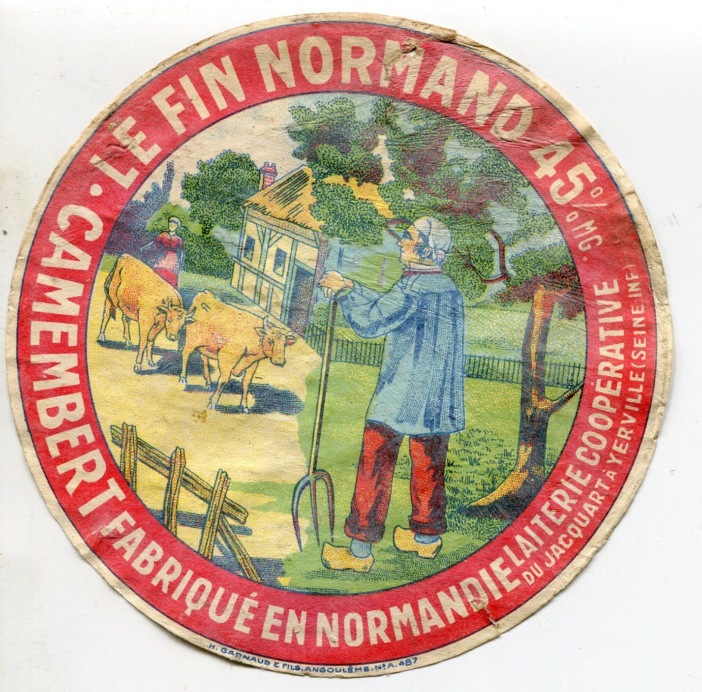 FROMAGE CAMENBERT LE FIN NORMAND COOPERATIVE DU JACQUART A YERVILLE 121585538469