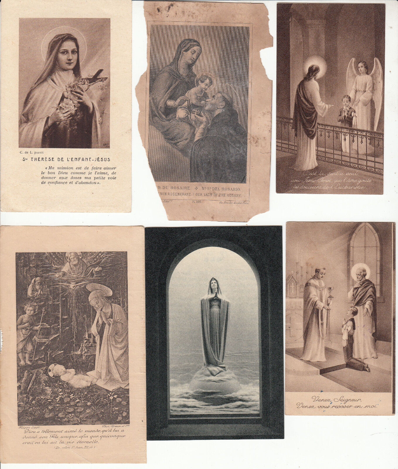 LOT CANIVET IMAGE RELIGIEUSE EGLISE CHRETIEN JESUS PRIERE N74 122842804959