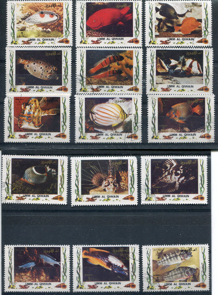 LOT SERIE TIMBRE THEME POISSONS A ETUDIER 120819115649