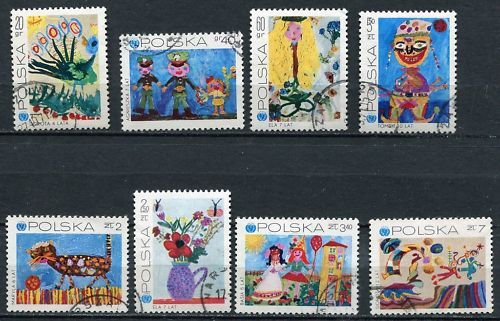 LOT TIMBRES POLSKA 25 ANNIVERSAIRE DE L UNICEF 120673057679