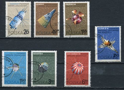 LOT TIMBRES POLSKA RECHERCHES SPATIALES 110635704749