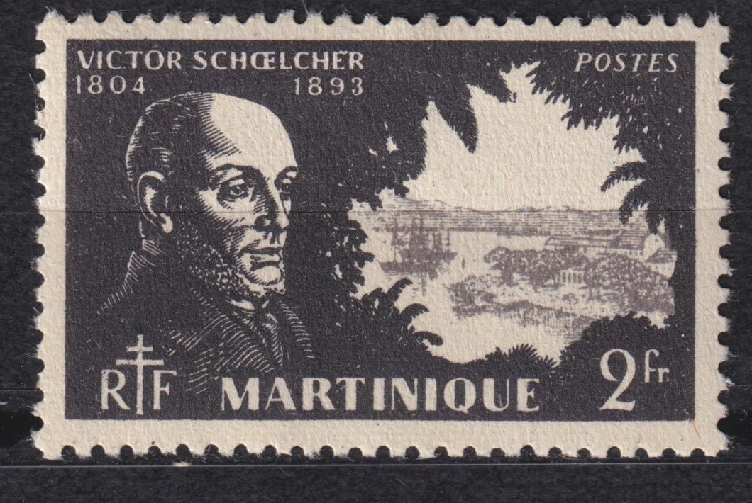 MARTINIQUE TIMBRE COLONIE FRANCE NEUF N 209 VICTOR SCHOELCHER ESCLAVAGE 124801939749