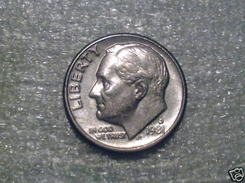 ONE DIME USA 1981 D 110613329229