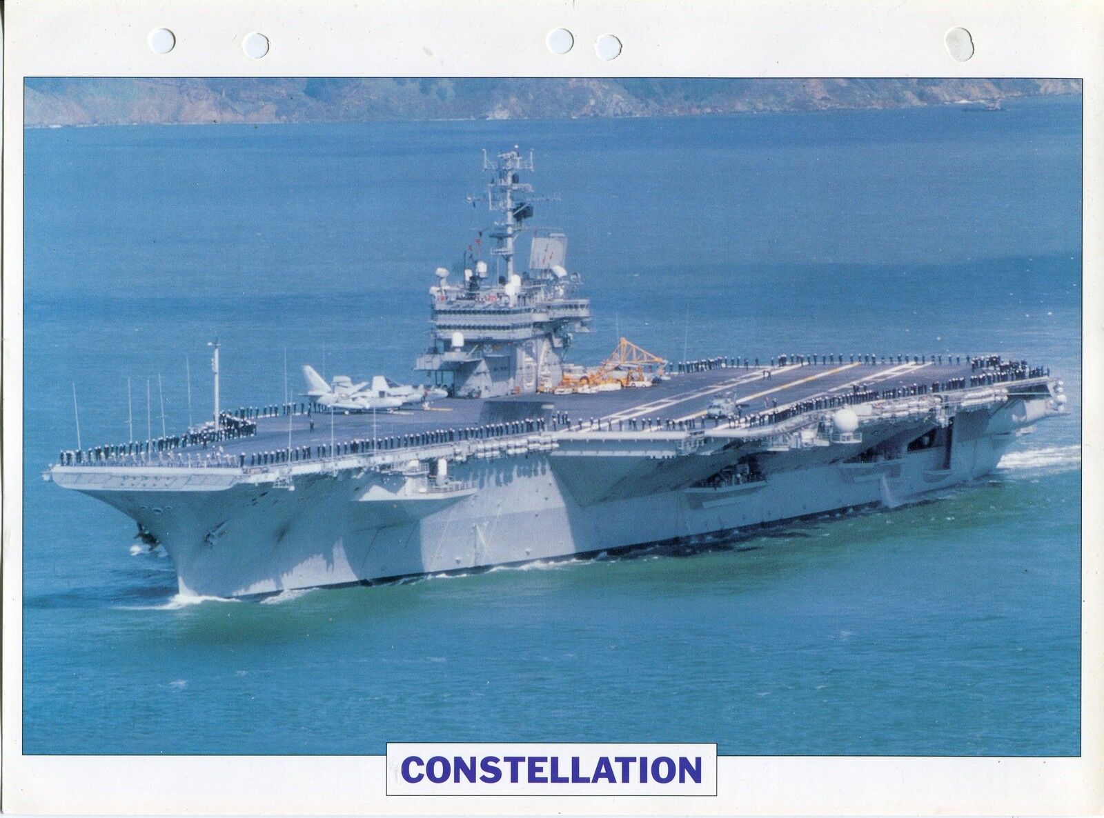 PHOTO BATEAU MILITAIRE 1960 AMERICAIN CONSTELLATION PORTE AERONEFS LOURD 400619882819