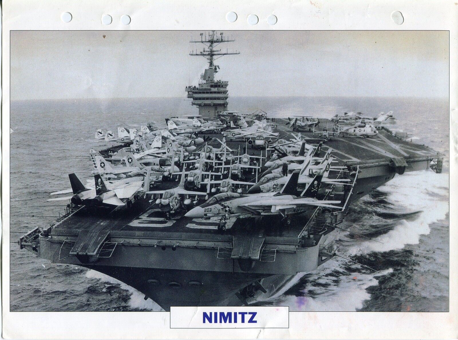 PHOTO BATEAU MILITAIRE 1972 AMERICAIN NIMITZ PORTE AERONEFS NUCLEAIRE 121229084309