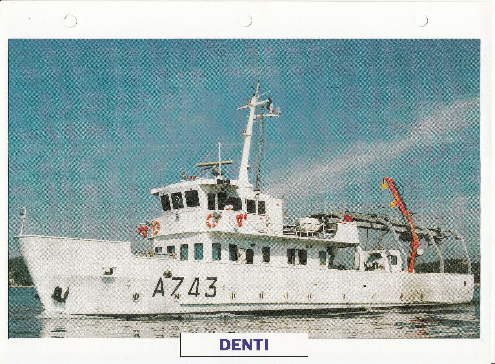 PHOTO BATEAU MILITAIRE BATIMENT D EXPERIMENTATIONS LE DENTI FRANCE 1975 123787028359