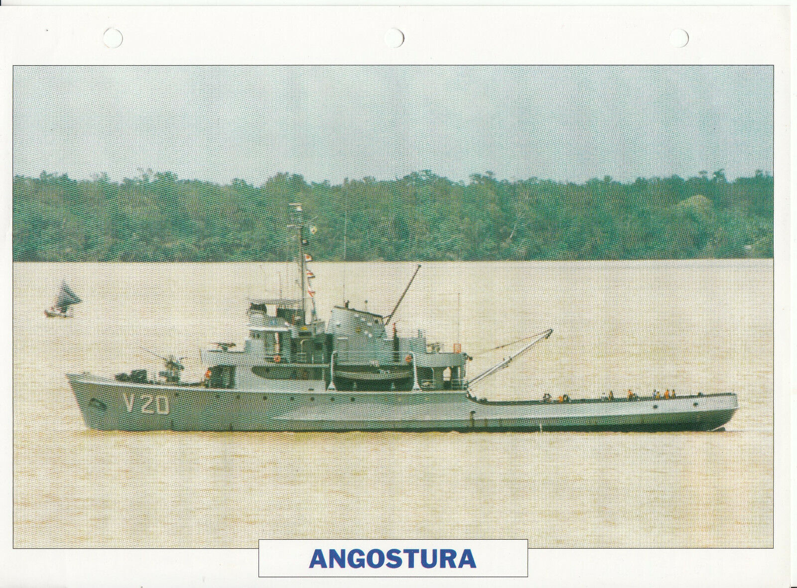 PHOTO BATEAU MILITAIRE CORVETTE ANGOSTURA BRESIL 1955 401771439319