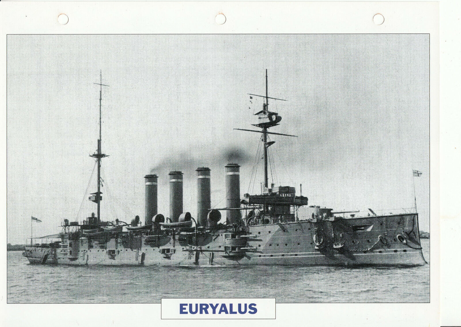 PHOTO BATEAU MILITAIRE CROISEUR EURYALUS GRANDE BRETAGNE 1901 401774060929