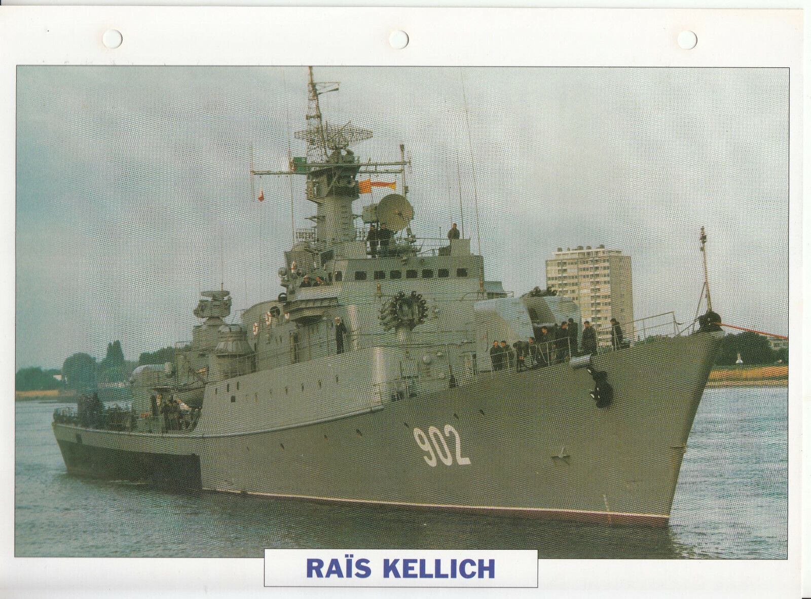 PHOTO BATEAU MILITAIRE FREGATE RAIS KELLICH ALGERIE 1982 123775760209