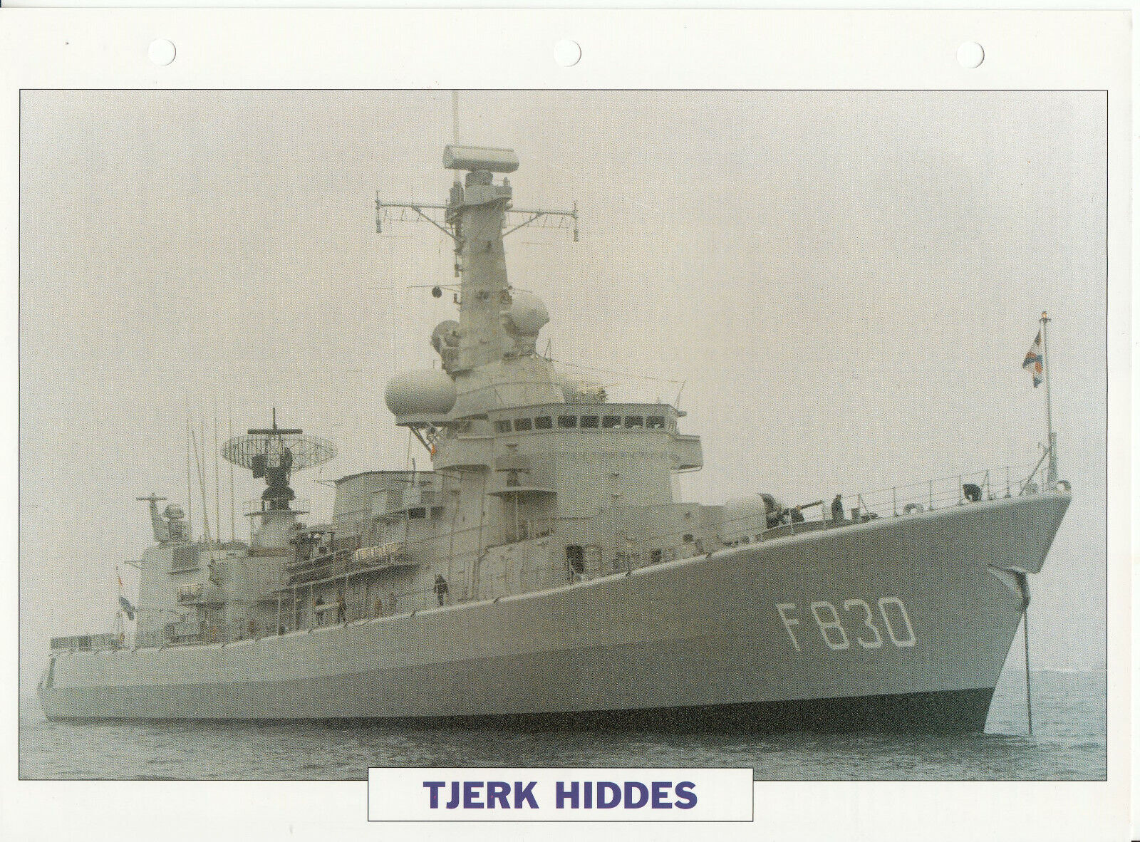 PHOTO BATEAU MILITAIRE FREGATE TJERK HIDDES PAYS BAS 1989 123775760179