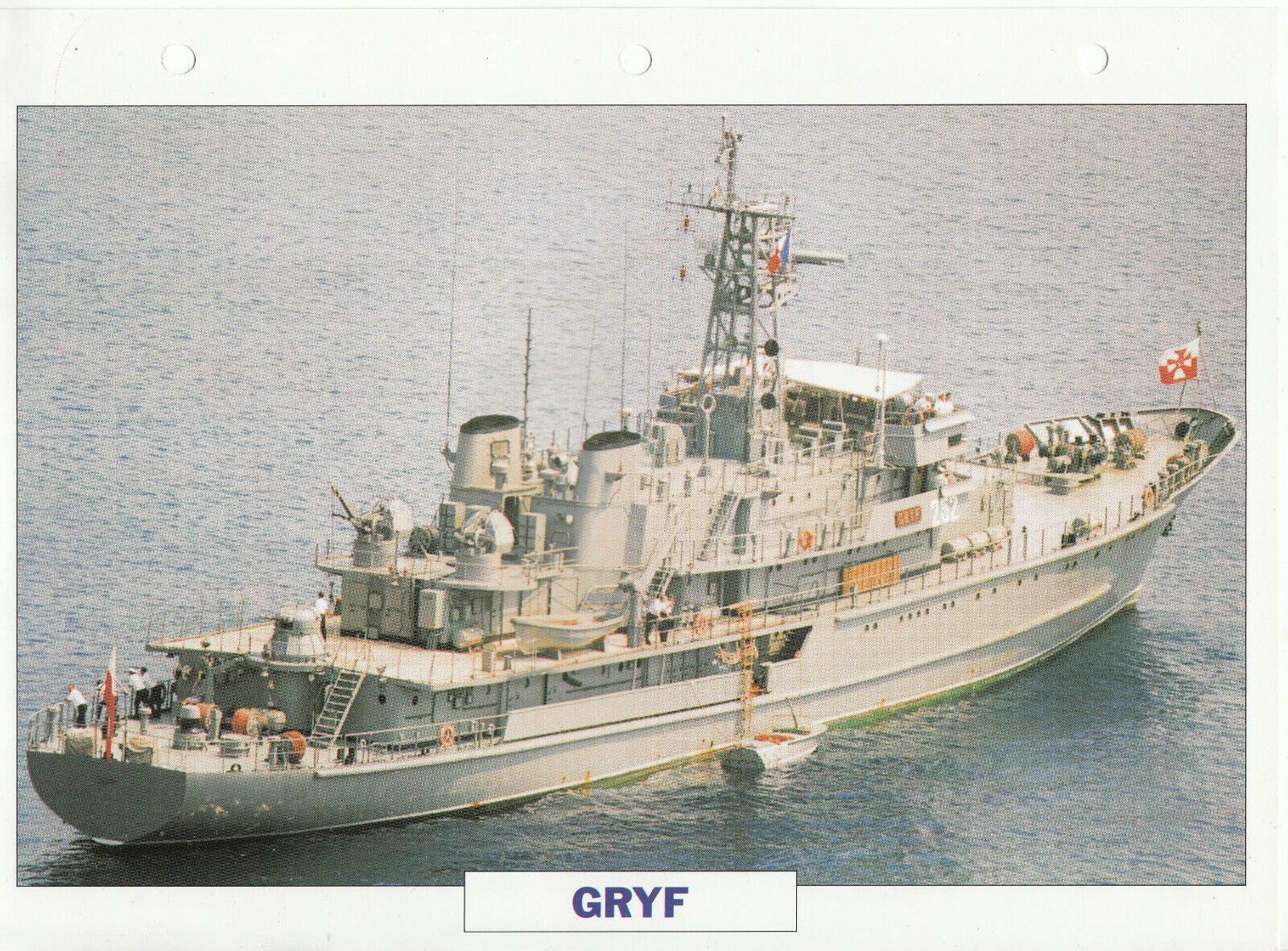 PHOTO BATEAU MILITAIRE NAVIRE ECOLE GRYF POLOGNE 1976 123775760199