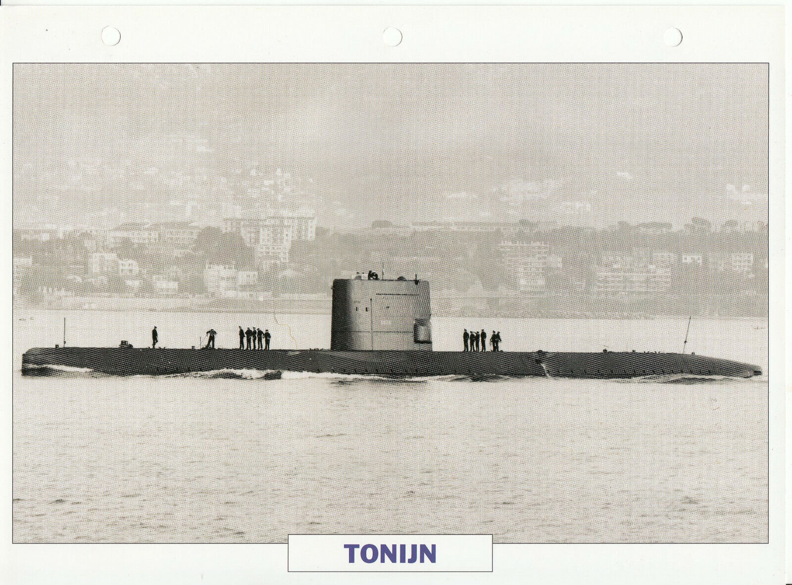 PHOTO BATEAU MILITAIRE SOUS MARIN TONIJN PAYS BAS 1965 401769293139