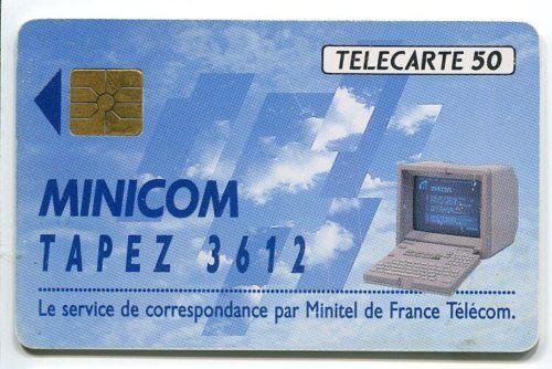 TELECARTE 50 MINICOM TAPEZ 3612 110620812669