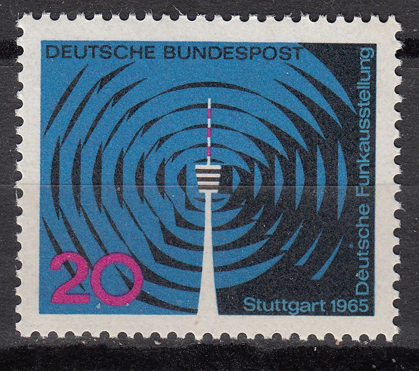 TIMBRE ALLEMAGNE NEUF N 348 RADIOTELEVISION A STUTTGART 401253842079